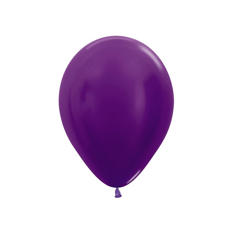 R12 551 Balon okrągły 12" metalik fioletowy
