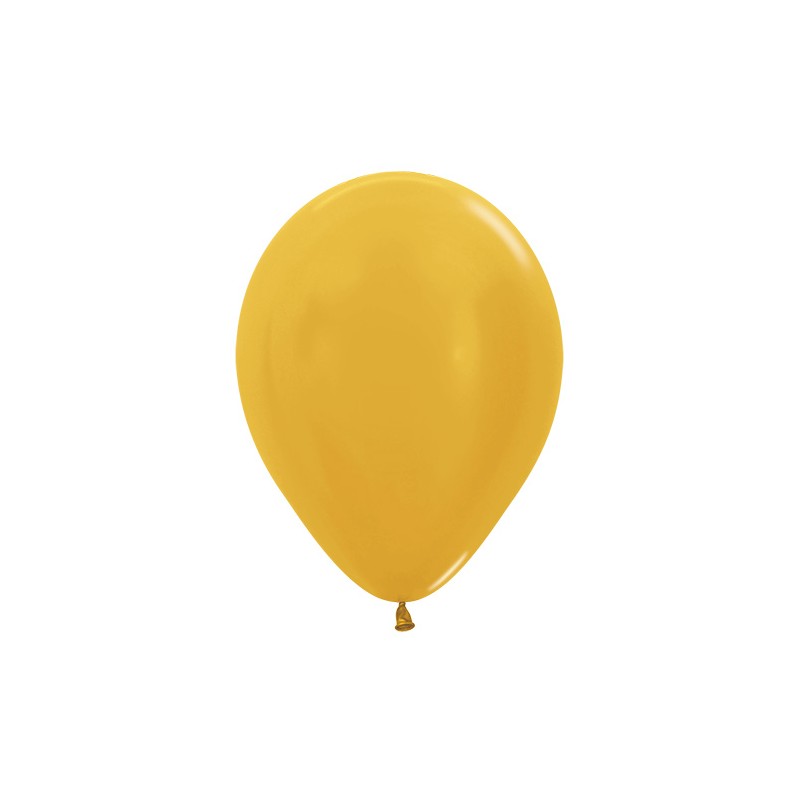 R12 570 Balon okrągły 12" metalik złoty