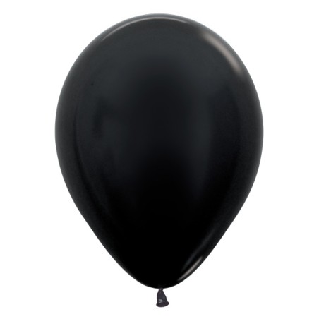 R12 580 Balon okrągły 12" metalik czarny