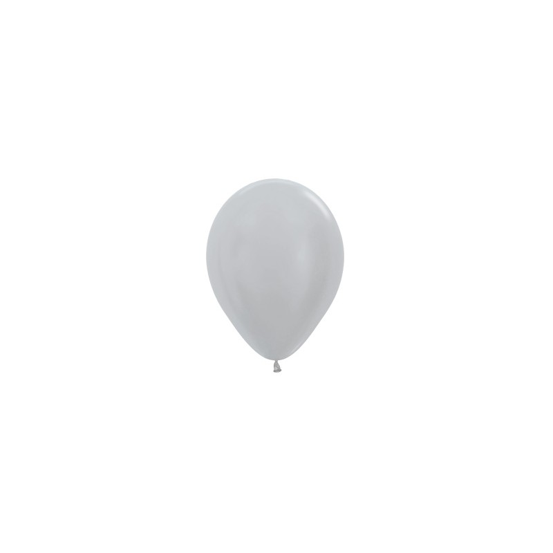 R10 481 Balon okrągły 10" perłowy srebrny