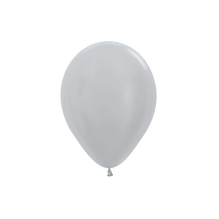 R10 481 Balon okrągły 10" perłowy srebrny