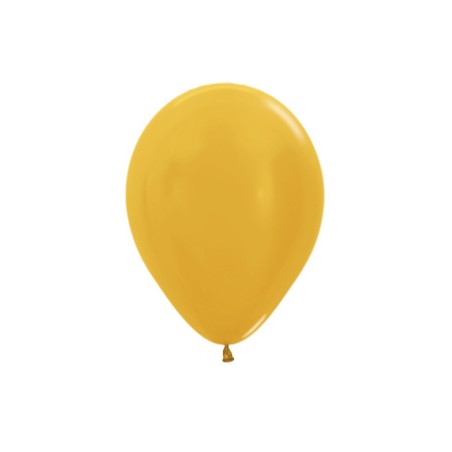 R10 570 Balon okrągły 10" metalik złoty