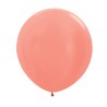 R16 568 Balon kulisty 16" metalik różowe złoto