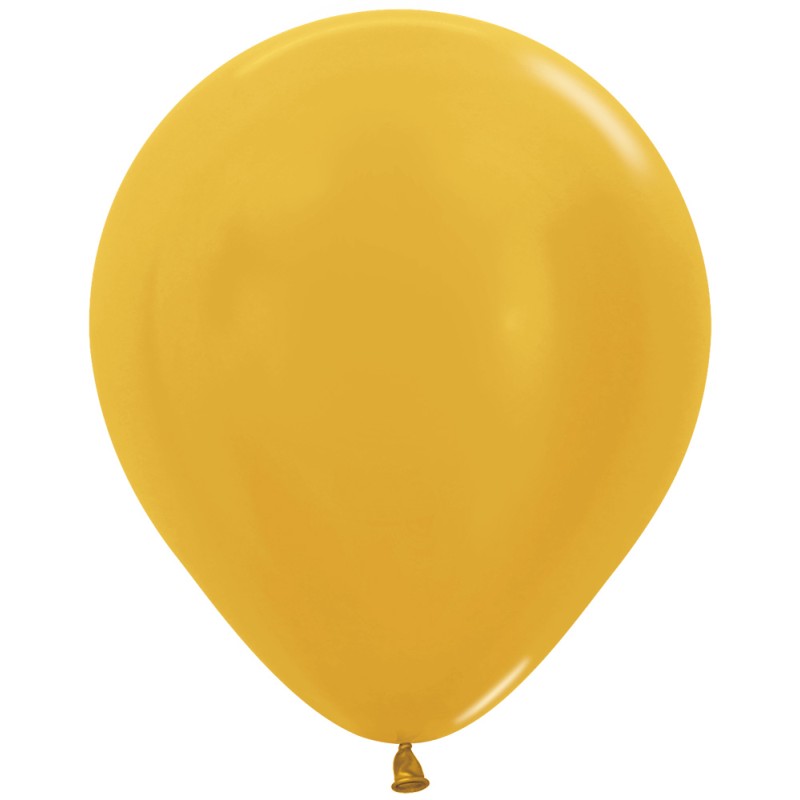 R18 570 Balon okrągły 18" metalik złoty