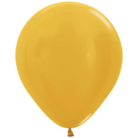 R18 570 Balon okrągły 18" metalik złoty