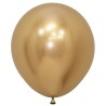 R18 970 Balon okrągły 18" reflex złoty