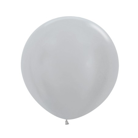 R24 481 Balon okrągły 24" perłowy srebrny