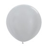 R24 481 Balon okrągły 24" perłowy srebrny