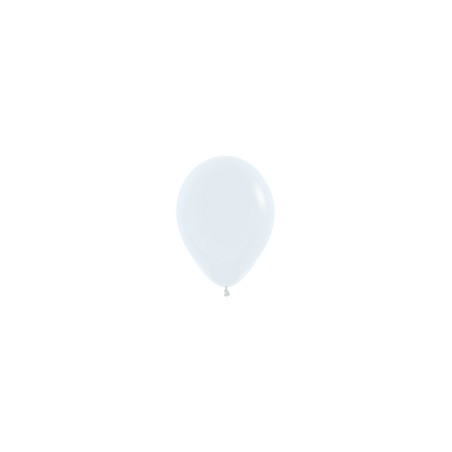 R5 005 Balon okrągły 5" biały (White)