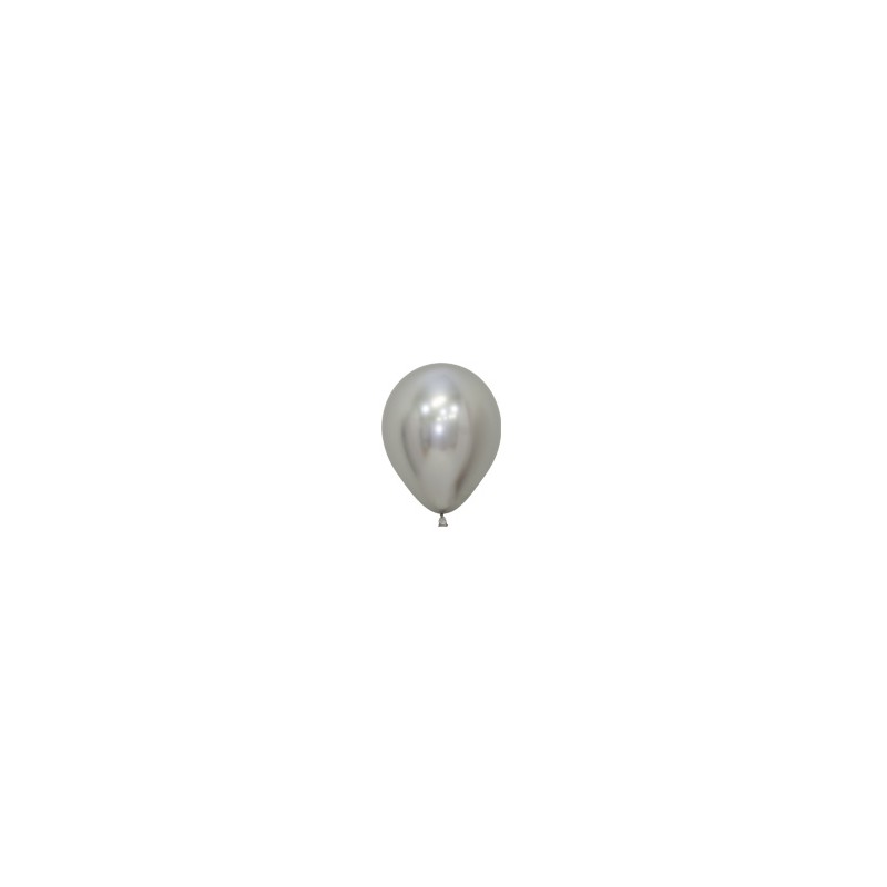 R5 981 Balon okrągły 5" reflex srebrny (Reflex Silver)