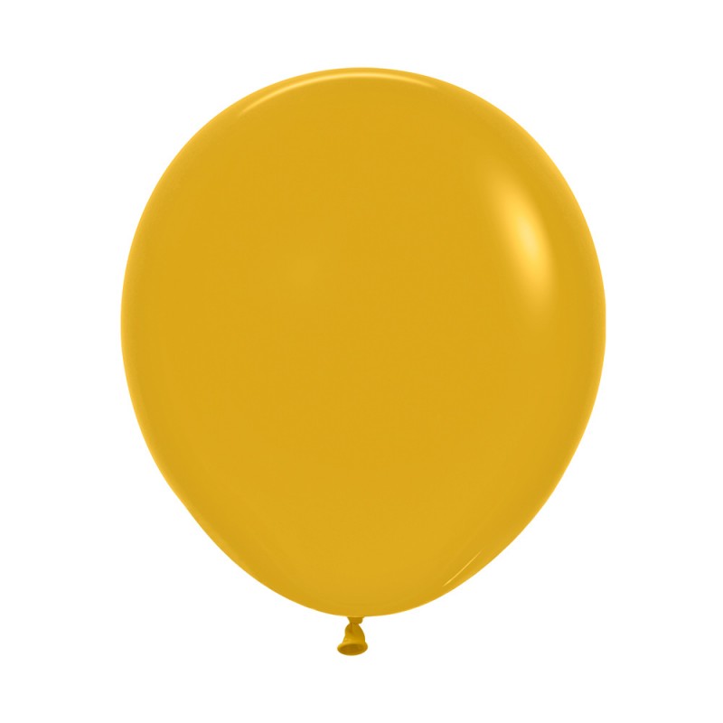 R18 023 Balon okrągły 18" musztardowy