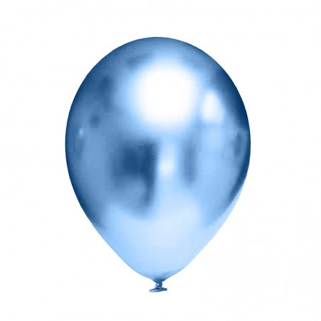 EVP 750 balon lateksowy okrągły 11" chrom niebieski