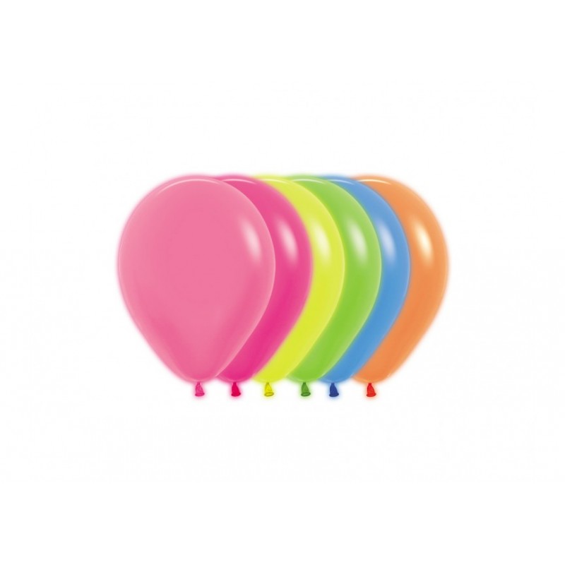 R5 200 Balon okrągły 5" neon mix