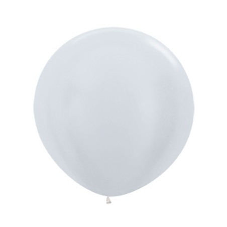 R24 405 Balon okrągły 24" biały perłowy