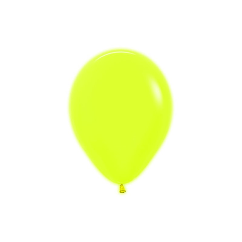 R12 220 Balon okrągły 12" żółty neon