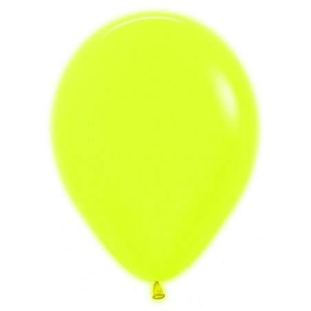 R12 220 Balon okrągły 12" żółty neon