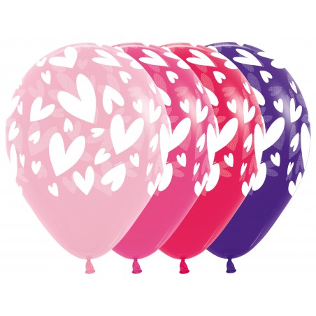 Balon z nadrukiem serca