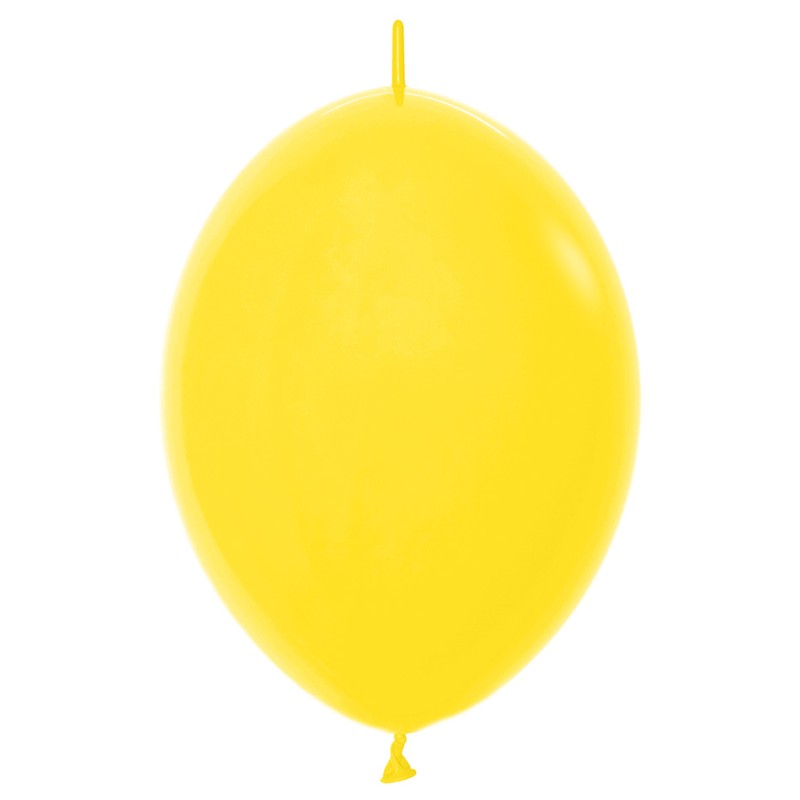 LOL12 020 Balon z łącznikiem 12" żółty