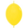 LOL12 020 Balon z łącznikiem 12" żółty