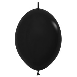 Balon z łącznikiem 12 czarny Sempertex