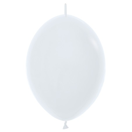 LOL12 005 Balon z łącznikiem 12" biały