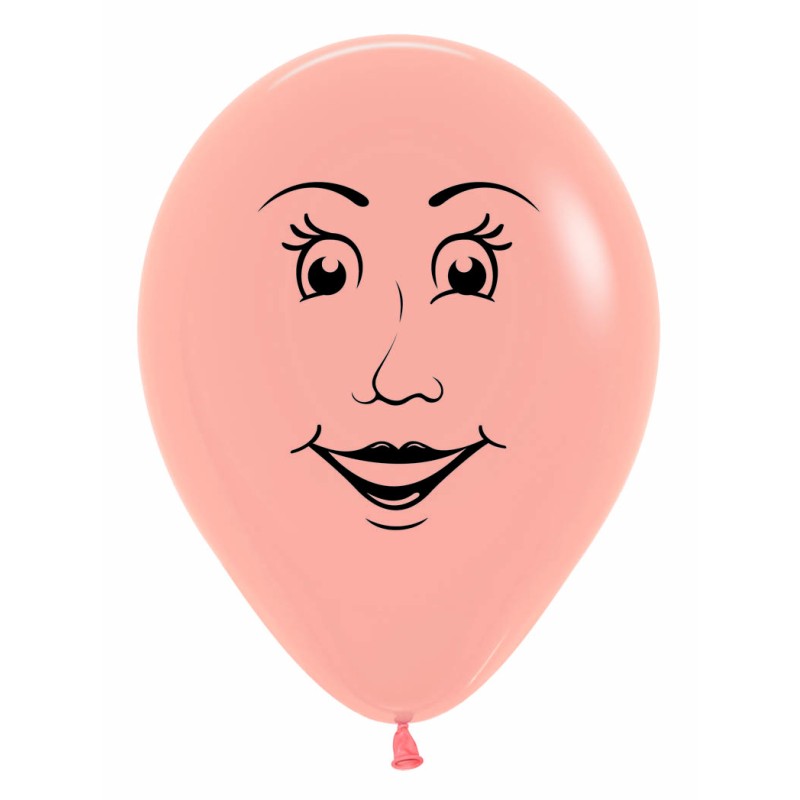 R12 WOMAN Balon twarz damska 12"
