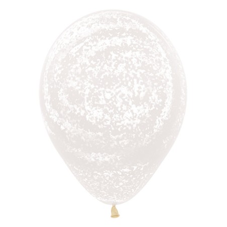 R12 GRAF005 Balon okrągły 12" Graffiti biały