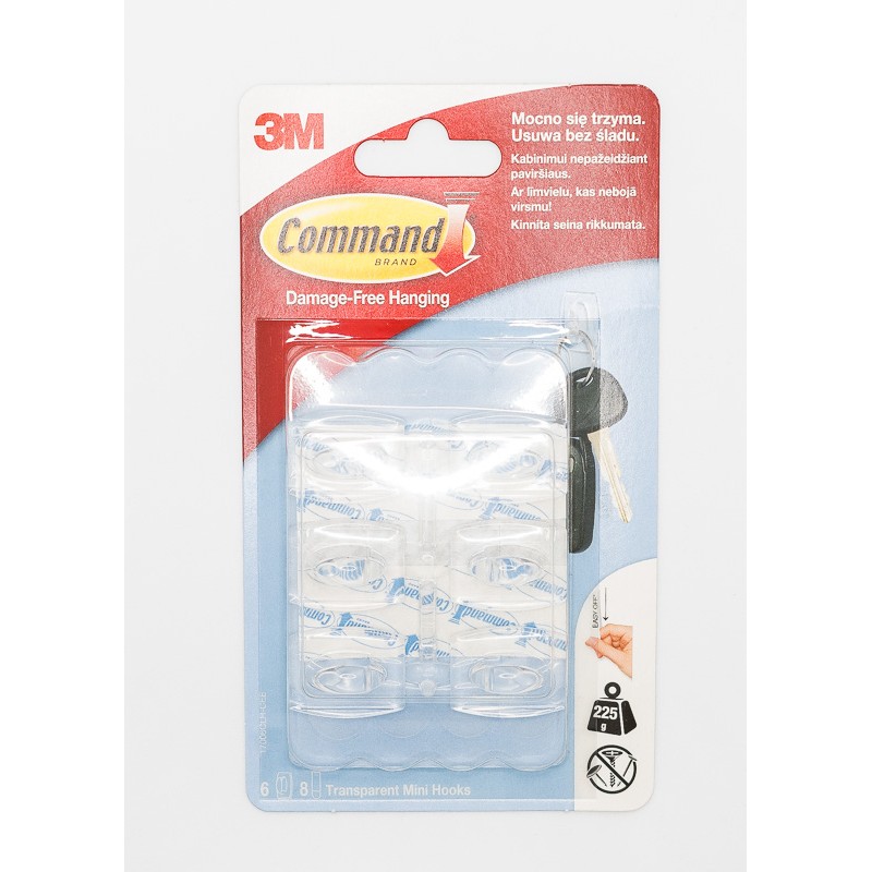 Command haczyk samoprzylepny transparentny