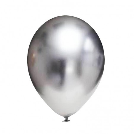 EVP 700 balon lateksowy okrągły 5" chrom srebrny