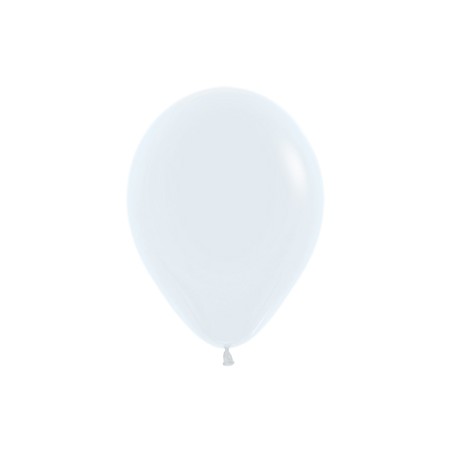 R9 005 Balon okrągły 9" biały (White)