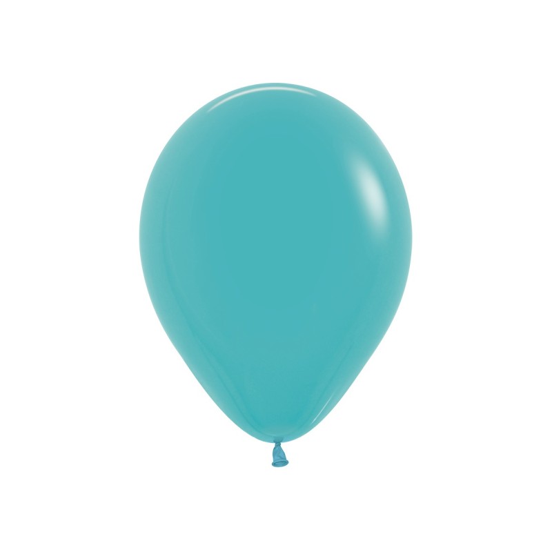 R9 038 Balon okrągły 9" karaibski błękit (Caribbean Blue)