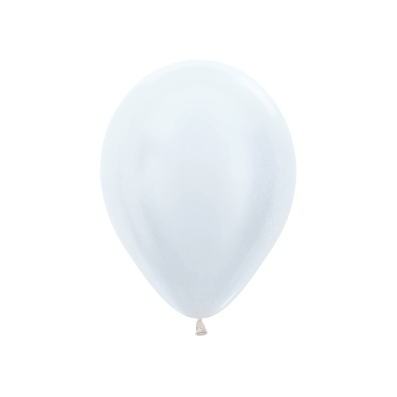 R9 405 Balon okrągły 9" perłowy biały (Pearl White)