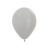 R9 481 Balon okrągły 9" perłowy srebrny (Pearl Silver)