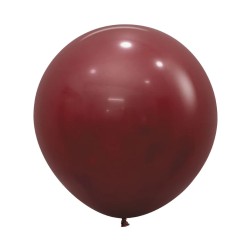 R24 018 Balon okrągły 24" czerwone wino (Merlot)