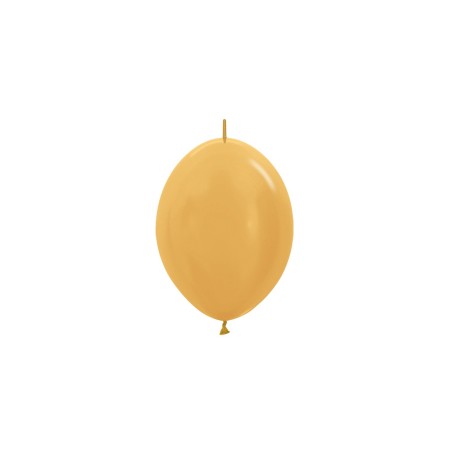 LOL6 570 Balon z łącznikiem 6" metalik złoty (Metallic Gold)