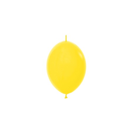 LOL6 020 Balon z łącznikiem 6" żółty (Yellow)
