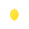 LOL6 020 Balon z łącznikiem 6" żółty (Yellow)