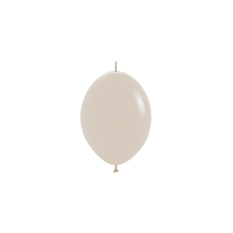 LOL6 071 Balon z łącznikiem 6" biały piasek (White Sand)