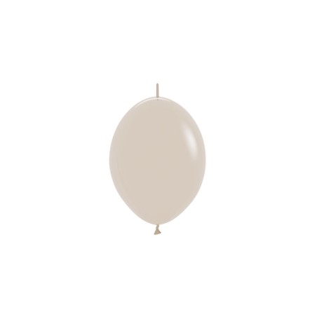 LOL6 071 Balon z łącznikiem 6" biały piasek (White Sand)
