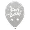 R12 HBSPAR Balon okrągły 12" Happy Birthday Sparkle