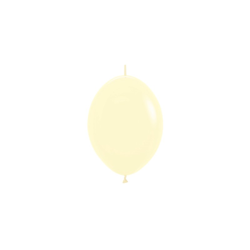 LOL6 620 Balon z łącznikiem 6" pastelowy matowy żółty (Pastel Matte Yellow)