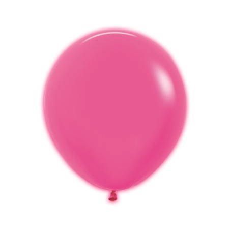 R18 212 Balon okrągły 18" neon fuksja (Neon Fuchsia)