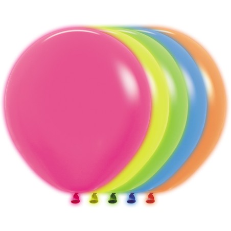 R18 200 Balon okrągły 18" neon mix