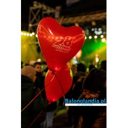 Jednokolorowy, jednostronny nadruk masowy na balonach lateskowych