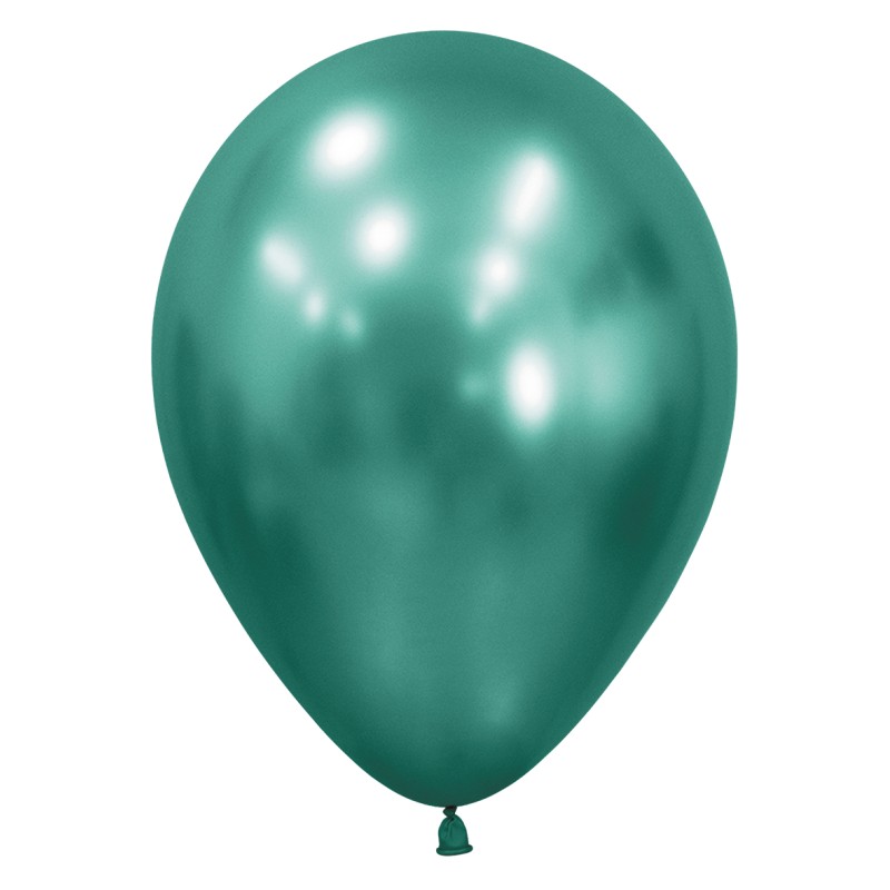 R12 932 Balon okrągły 12" reflex zieleń zorzy