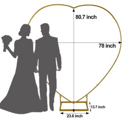 Konstrukcja dekoracji balonowej w formie serca HSBA003