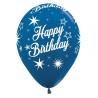 R12 HBSPARK Balon okrągły 12" Happy Birthday Sparkles
