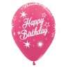 R12 HBSPARK Balon okrągły 12" Happy Birthday Sparkles