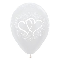 Sempertex - Entwinted Hearts - Pearl White w Balonolandia