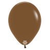 Balon okrągły 12" Sempertex w kolorze Mocha z Balonolandia